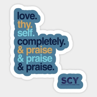 Self Commandments Sticker